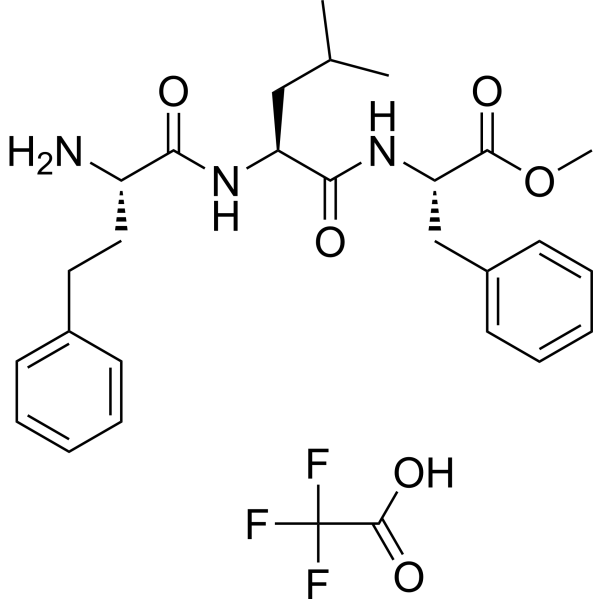 (S)-Methyl 2-((S)-2-((S)-2-amino-4-phenylbutanamido)-4-methylpentanamido)-3-phenylpropanoate 2,2,2-t